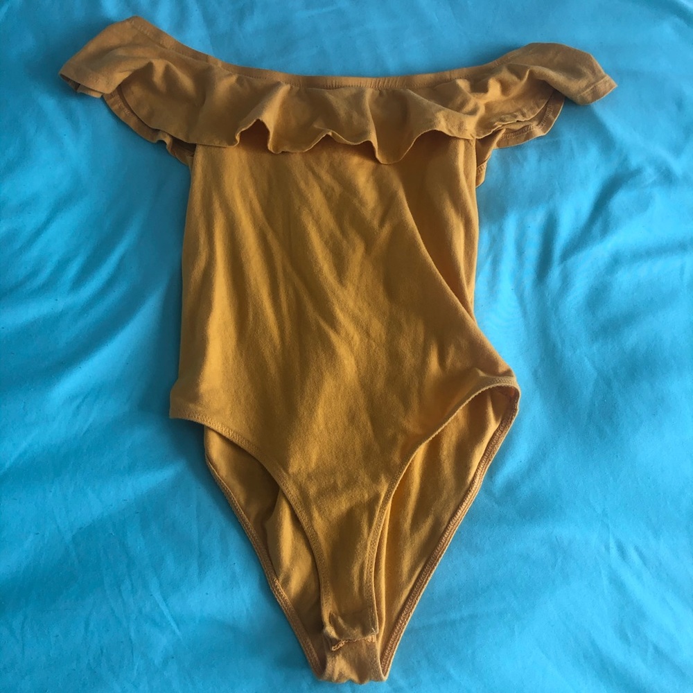 Strapless, Yellow Bodysuit